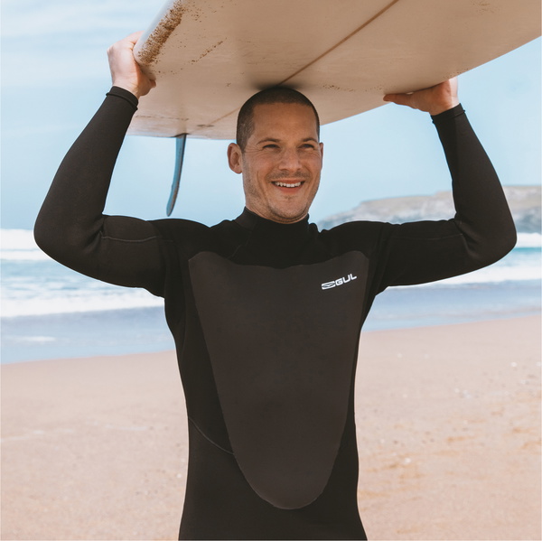 2026 Gul Mens Response 3/2mm GBS Back Zip Wetsuit RE1231-C1 - Black